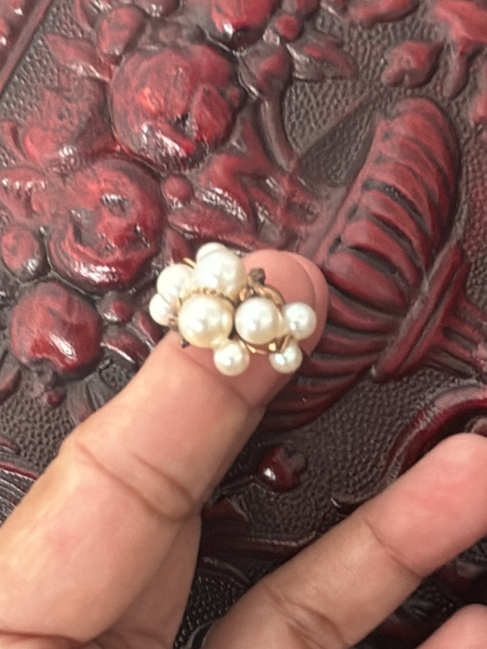 Vintage 14k Gold Ring with Genuine Saltwater Pearls